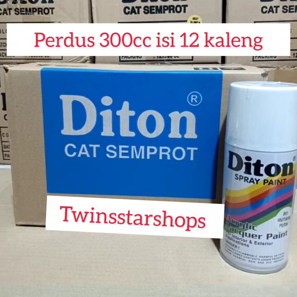 Pilok Pylox Cat Diton 300cc Perdus Mutiara Putih 891 Putih Mutiara Metallic Glossy Mengkilap Spray P