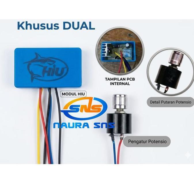 Potensio Sprayer Elektrik Dobel Pompa Merk HIU | Pengatur Kecepatan Big Pump & Double Pump