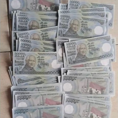 Uangsouvenir soeharto 50 ribu 1991 60 lembar