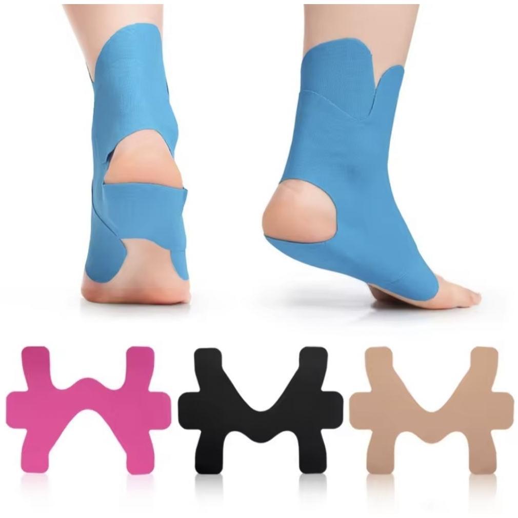 5pcs Kinesiology Tape Perban ankle untuk Pergelangan Kaki, Plester Atletik Bernapas, Strip Olahraga 
