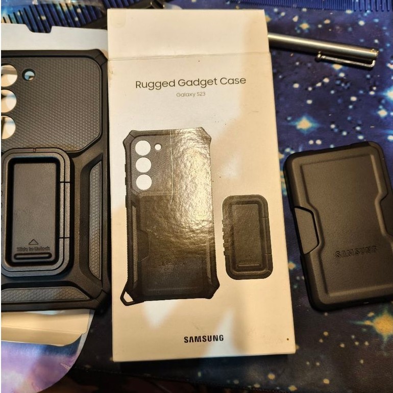 [ORIGINAL] Samsung Galaxy S23 Rugged Gadget Case Black - Case HP Samsung S23 Second Mulus Fullset