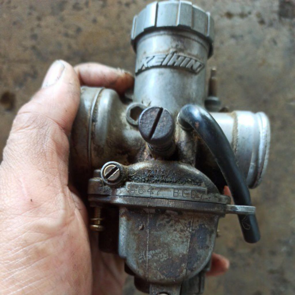Karburator original ninja kips pwl26 kondisi normal skep utuh