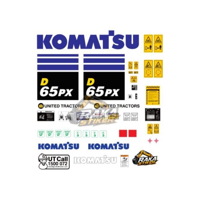 Stiker Dozer Komatsu D65PX-18 Decal Sticker
