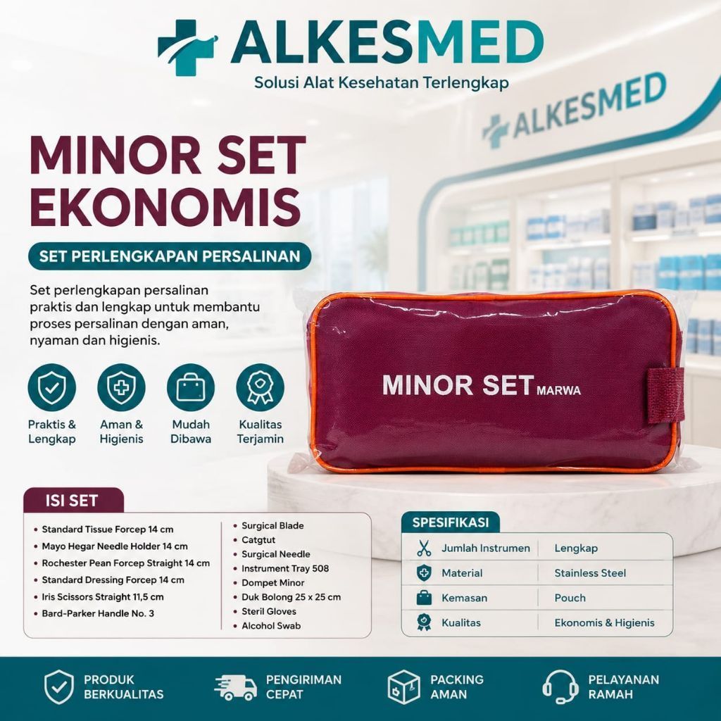 Minor Set MARWA Minor Surgery set / Set Bedah Minor Alat Instrumen Bedah Kedokteran
