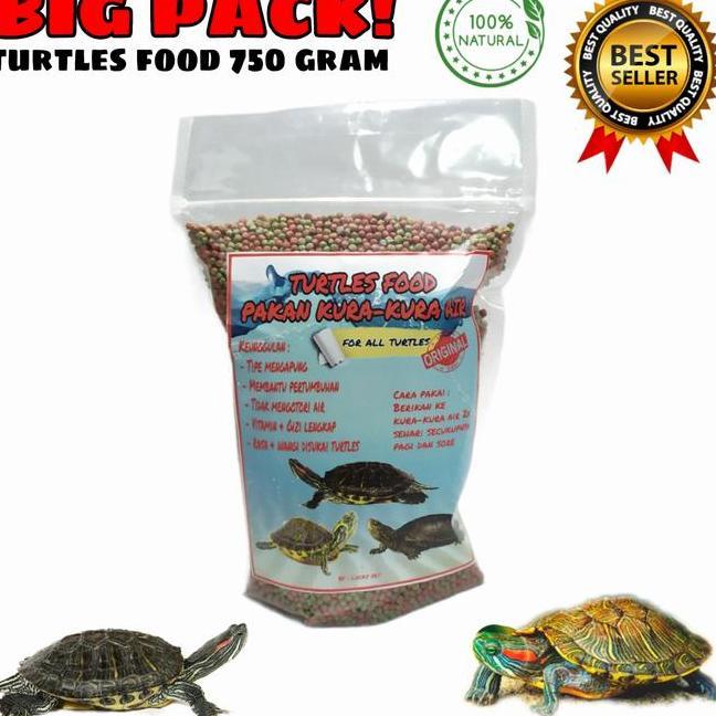 750Gr Makanan Pakan Pelet Kurakura Air Brazil Res Reptile Turtle Food