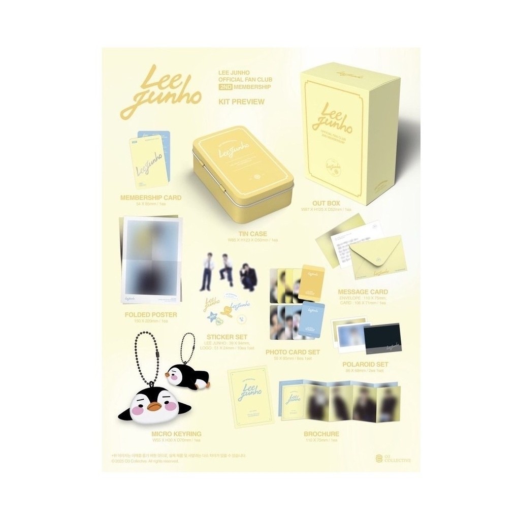 Sharing Lee Junho Official Fan Club 2nd Membership Kit Merchandise ( Lee Junho 2PM Penpen )