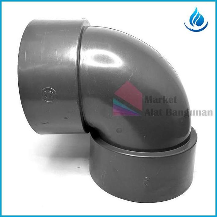 Knee Pvc 6 Inch So / Knie Elbow 6" Inch / Keni Bengkokan Sambungan Pipa Paralon L Ready