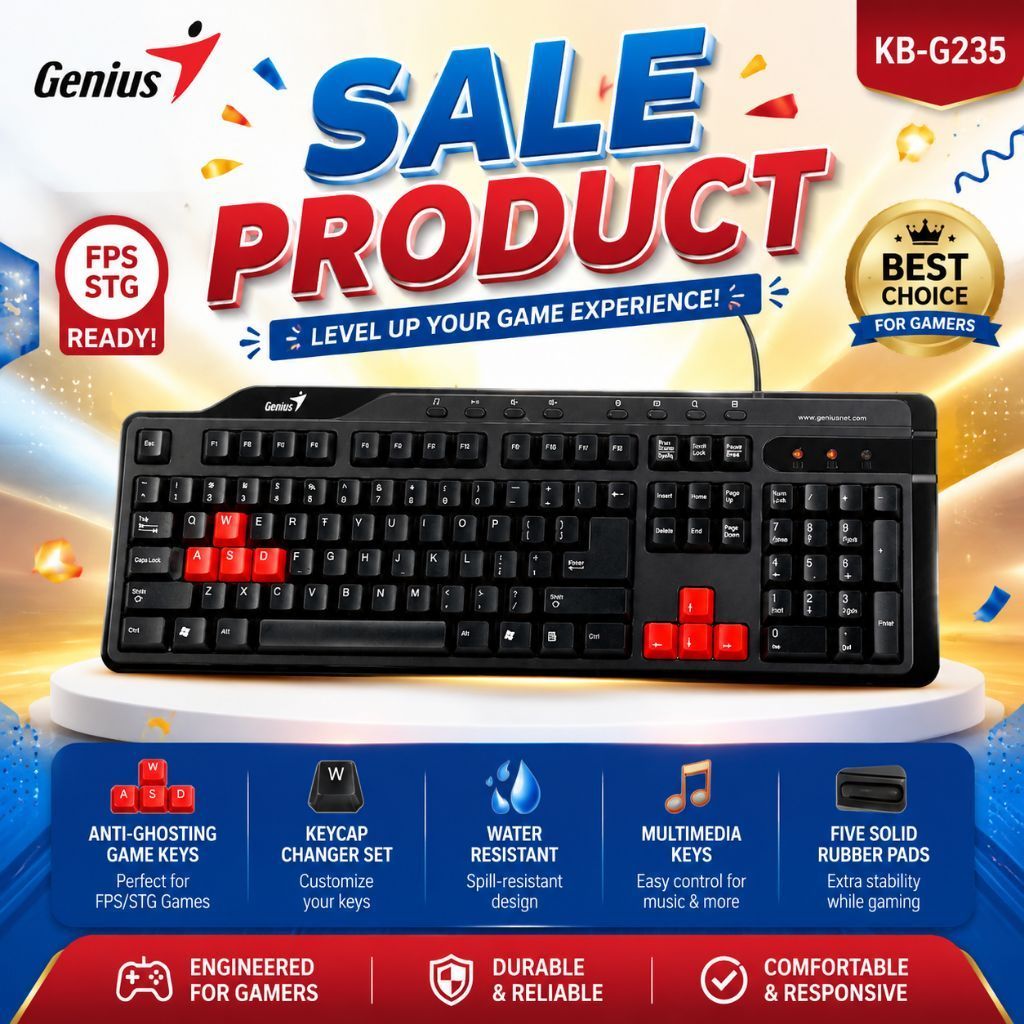 GENIUS KB-G235 GAMING KEYBOARD USB [ SALE ]