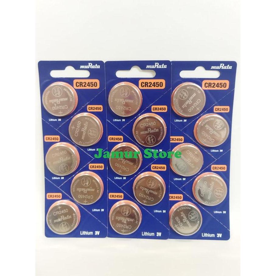Myhome- Baterai Kancing Murata 2450 / Baterai Murata Cr2450 -