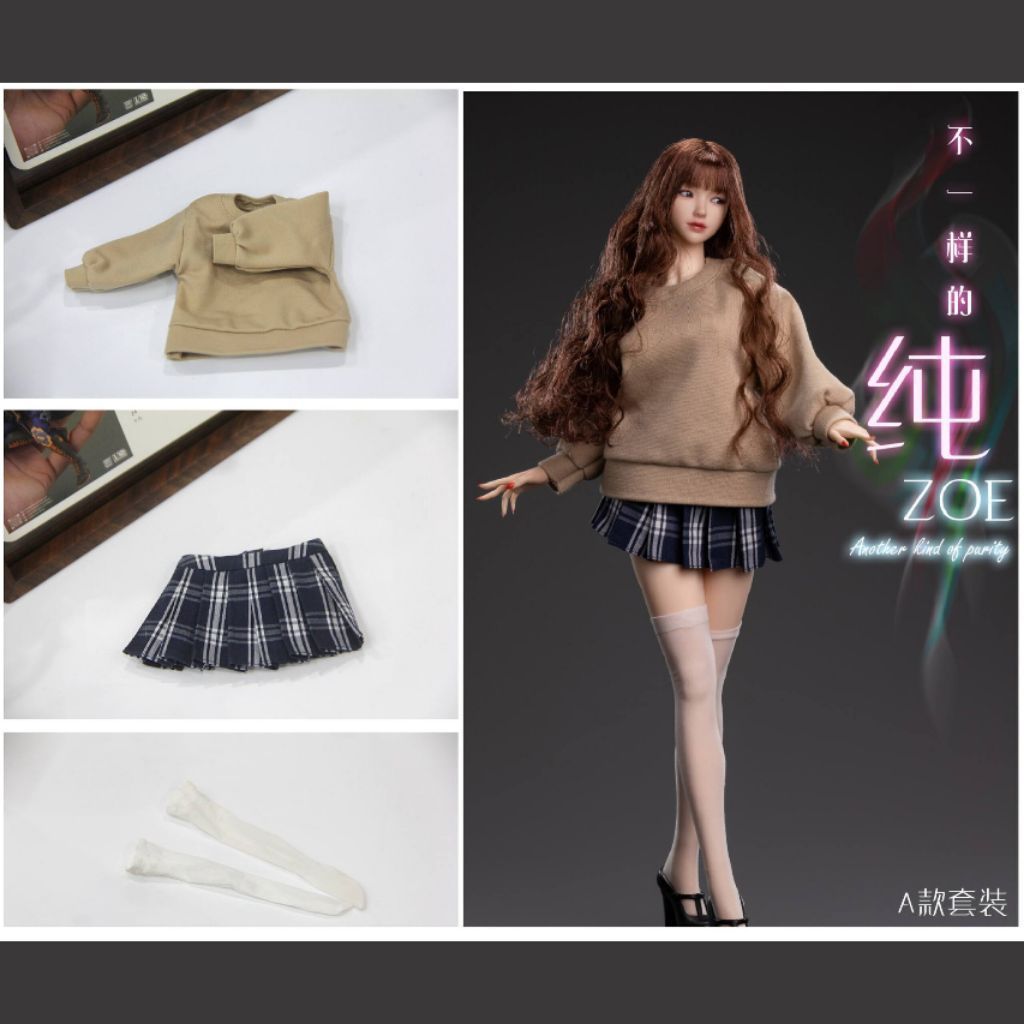 1/6 Xiaochun Zoe Costume Accessories Series - Type A Brown Outfit (I8-P005PA)  - i8Toys - i8TOYS - i