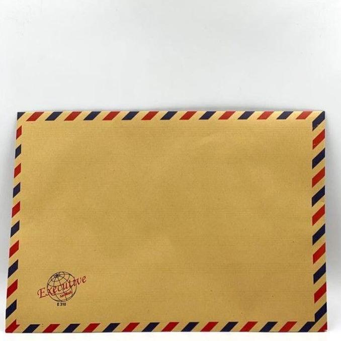 Amplop Coklat EXECUTIVE Folio Tali 310 Airmail/Map Coklat Lamar Kerja Kertas