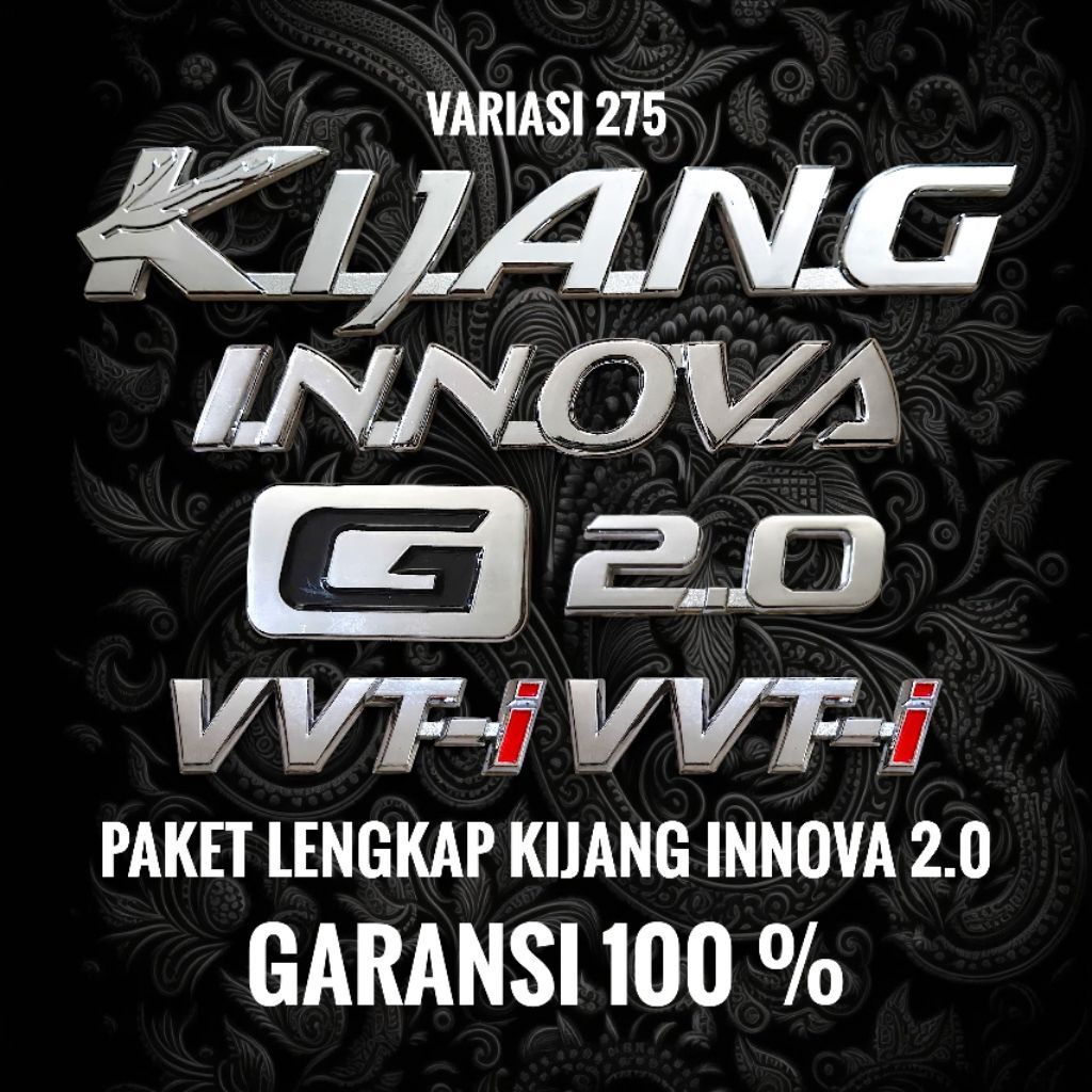 Emblem logo tulisan kijang Innova / emblem kijang Innova 2.0 g / logo kijang Innova