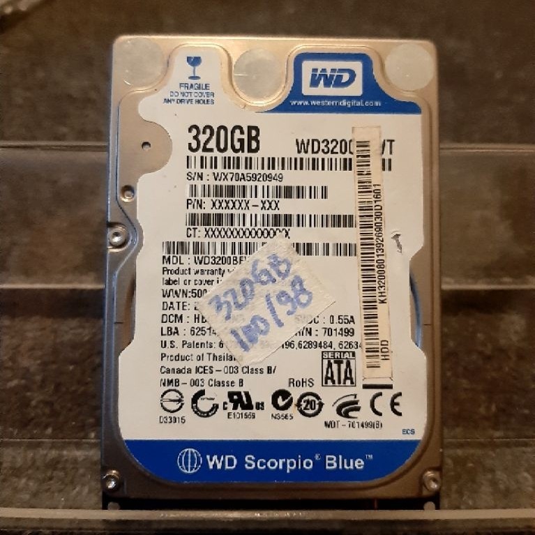 HARDDISK LAPTOP WD 320 GB & SEAGATE 60