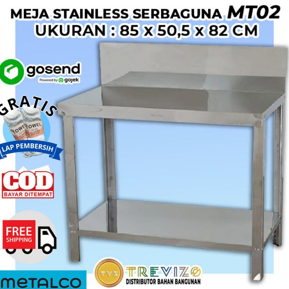 Meja Kompor Meja Dapur Stainless Steel Minimalis MT 2 Metalco HARGA PABRIK