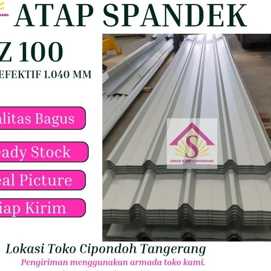 Atap Spandek 0.40 mm