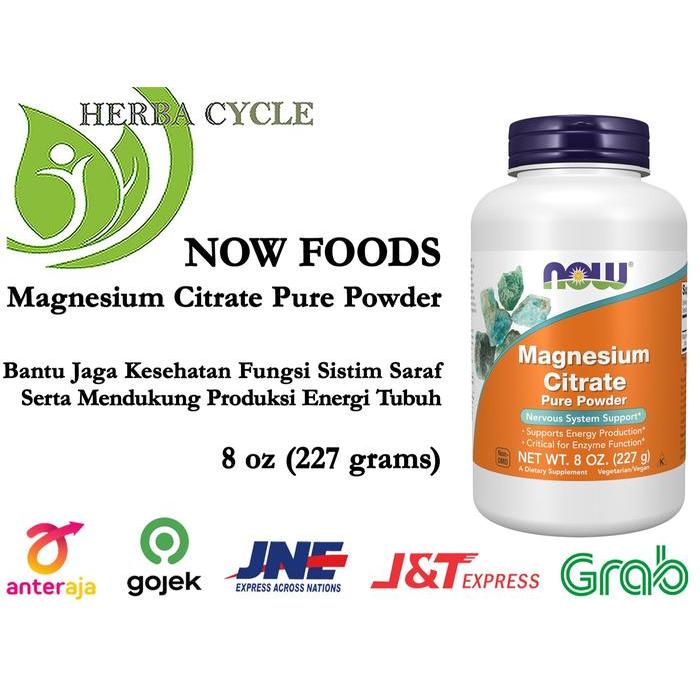 Now Foods Magnesium Citrate Pure Powder 227 grams Now Magnesium Citrate