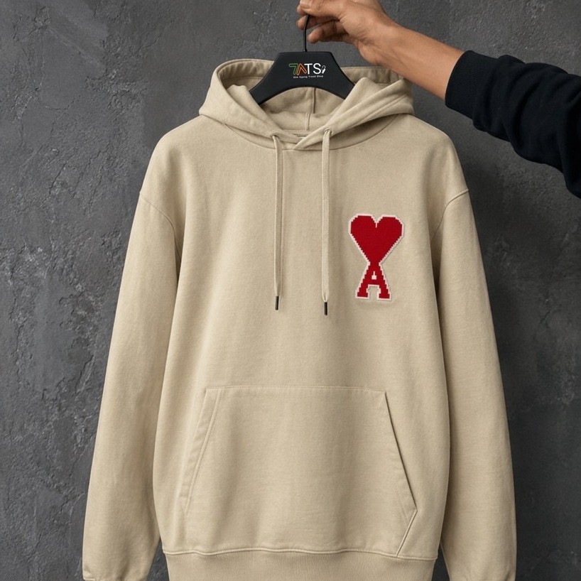 AMI Alexandre Mattiussi Heart Hoodie 100% Authentic