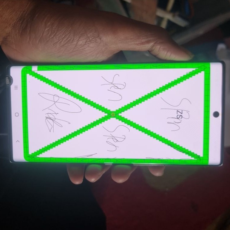 lcd samsung note 10 plus minus
