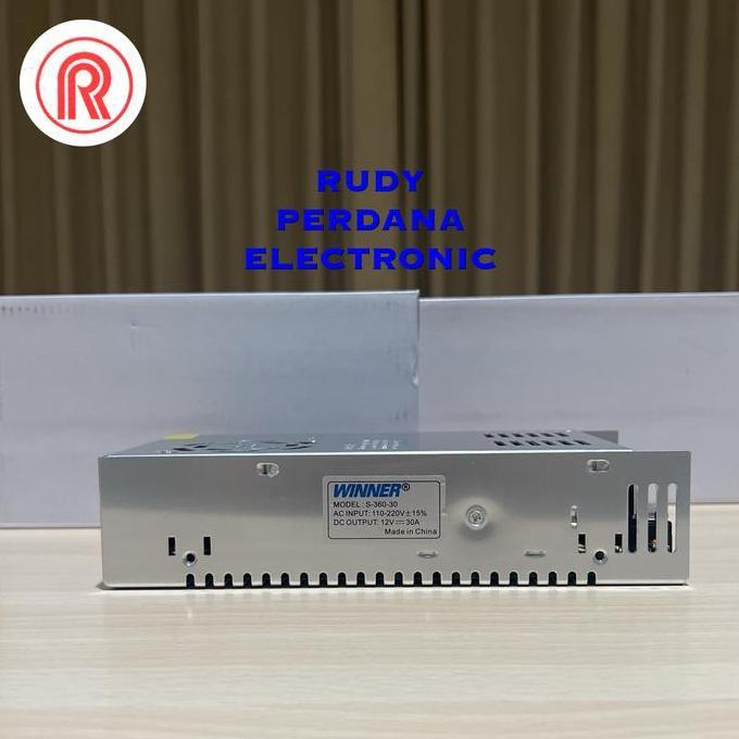 Adaptor Power Supply Psu Trafo Switching 12V 30A 12 Volt 30 Ampere Fan