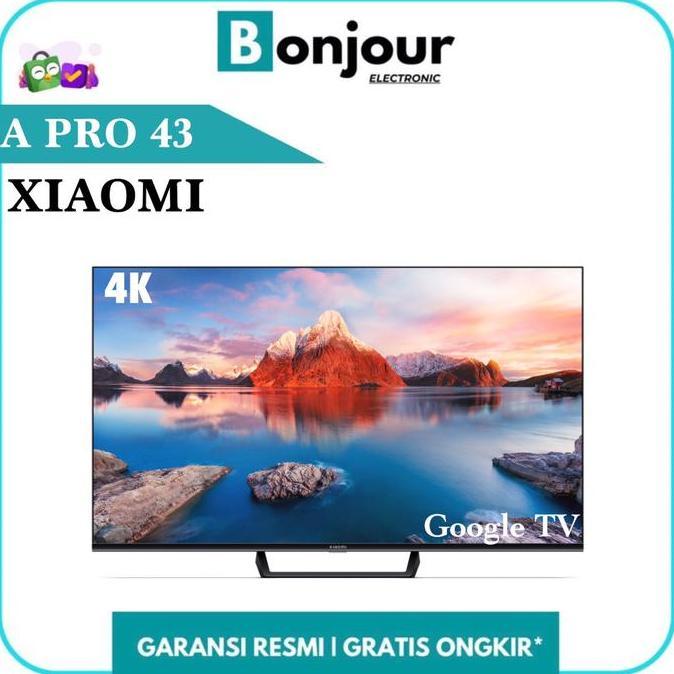 Tv Xiaomi 43 Inch 4K Uhd Digital Tv Xiaomi Tv A Pro 43 Google Tv [Ori]