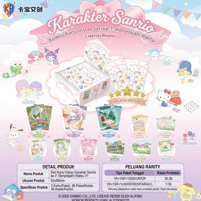 Sanrio Official Family Instant Camera Series 7 - Koleksi Instax Ka Bao Sanrio Characters Seri 7 Menj