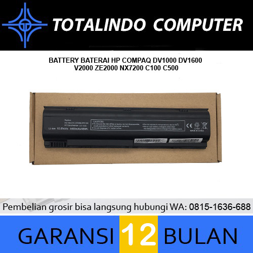 Baterai HP dv1000 dv5000 m2000 v2000 ze2000 z2000