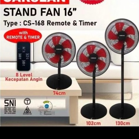 KIPAS ANGIN CARSLAN TYPE CS-168 & CS-168R 16" STAND FAN