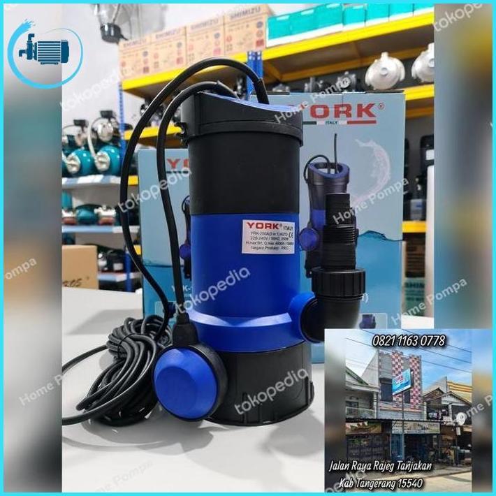 Pompa Celup Otomatis York 250 (3 In 1) 220V Submersible Pump York Diskon