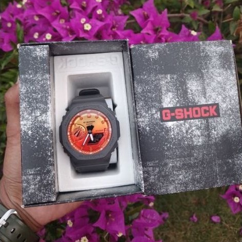 Gshock GA-2100FL-8ADR bekas/second original