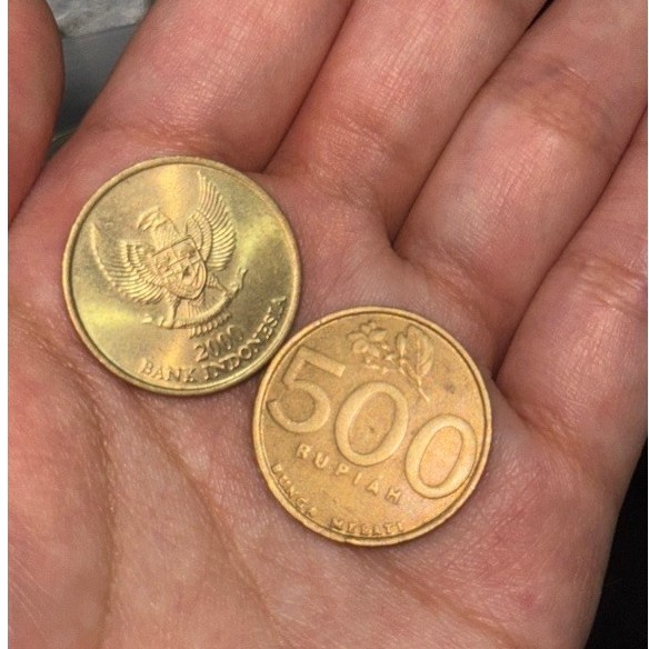 koin 500 rupiah tahun 2000 100%ORIGINAL
