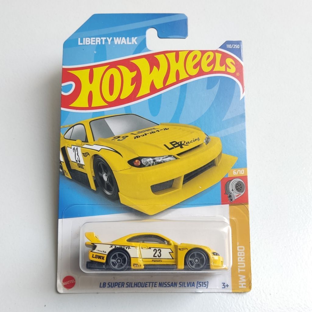 Hot Wheels LB-Super Silhouette Nissan Silvia S15 LBWK Yellow Free Protektor - HW TURBO