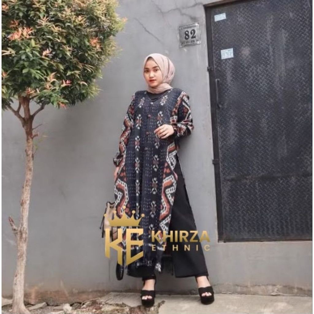 [ READY ] Outer - Outer tenun - Outer etnik - Baju tenun - Baju etnik - Baju kondangan - tenun