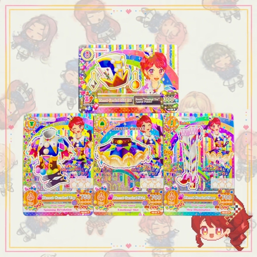 Aikatsu ID Ver Premium Magical Toy Pierrot Carnival Card Set Kaede Ichinose