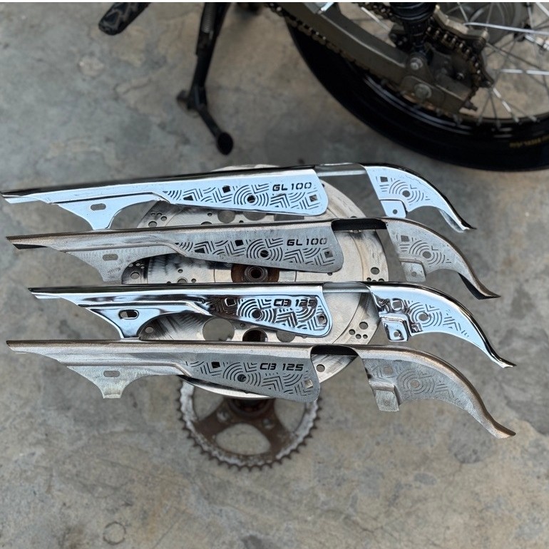 Tutup Rantai Rante Katengkas Rantai cb gl100 custom handmade pnp CB arem kaze w175 pnp cb dan GL100 