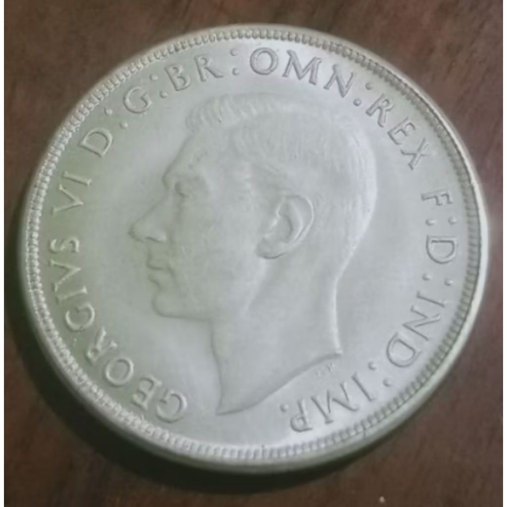 Uang Koin Kuno Australia 1 Crown 1937