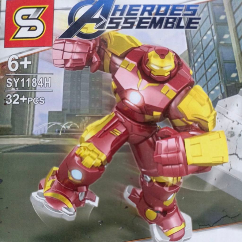 Lego Heroes Assemble (nomor model SY1184H,Iron man