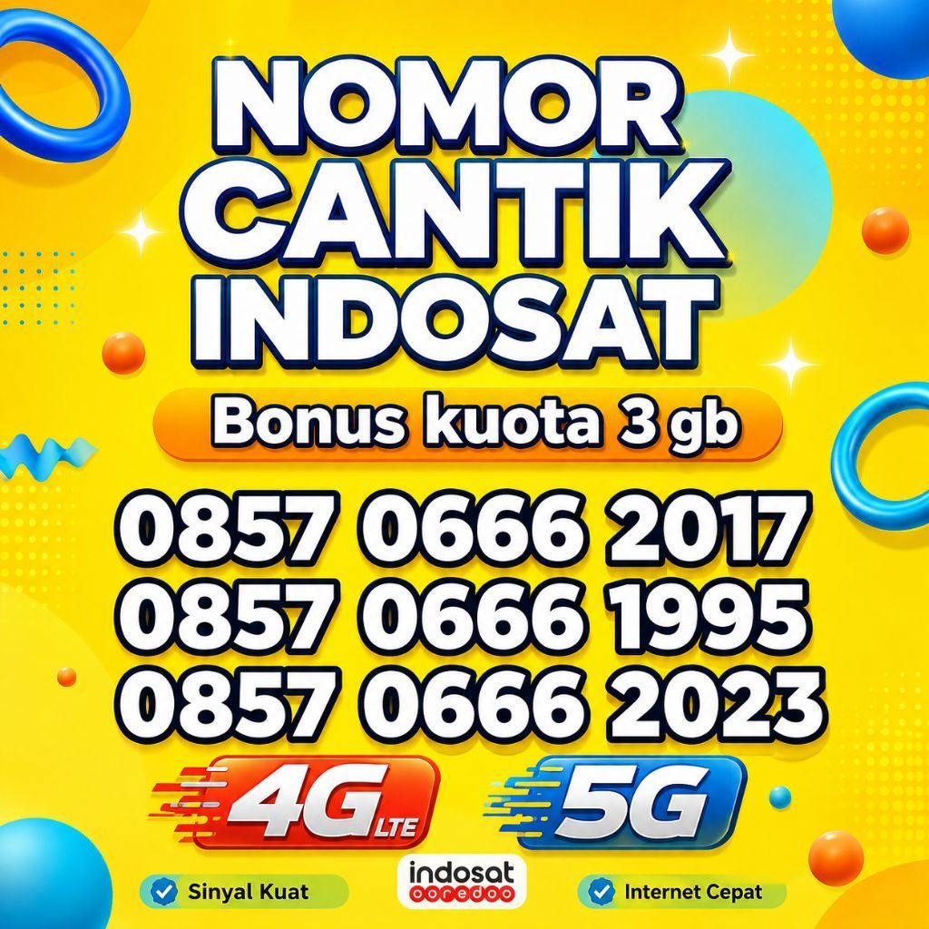 nomor cantik Indosat super ekor tahun