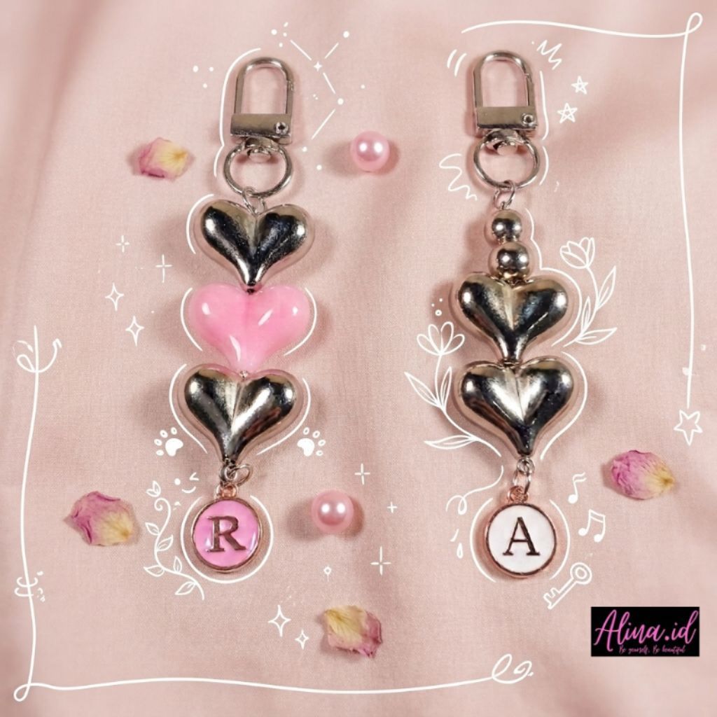 Gantungan inisial y2k/Gantungan inisial/Bag Charm Inisal/Gantungan Y2K/Bag Charm Y2K