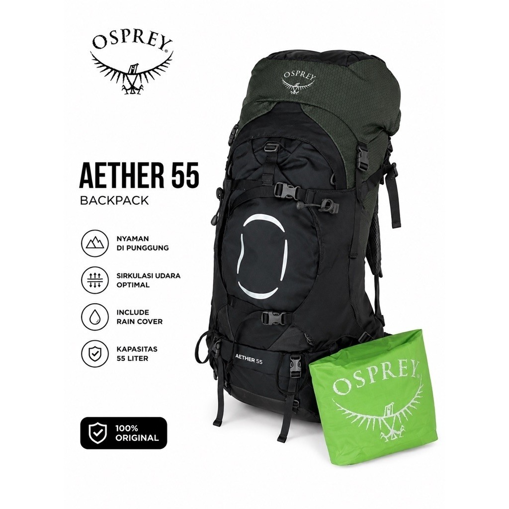 Osprey Aether55 Resmi Eiger ORIGINAL