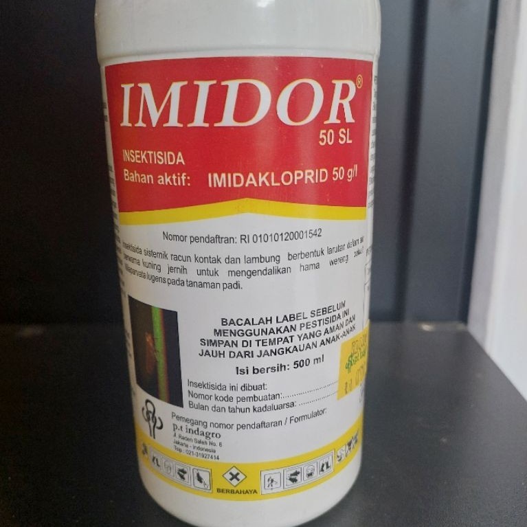 IMIDOR 50 SL Insektisida Bahan aktif IMIDAKLOPRID 50 g/l Isi bersih 500 ml