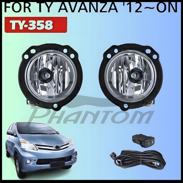 GRATIS ONGKIR FOG LAMP FOGLAMP LAMPU KABUT LED DRL TY-358 ALL NEW AVANZA 2012 