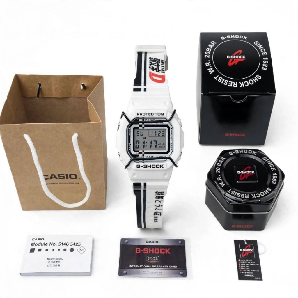 Jam Tangan G-Shock DW 5600 VT Collab BAIT X INITIAL D