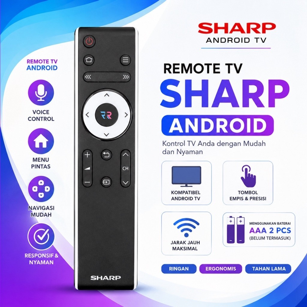 REMOT REMOTE TV SHARP ANDROID PDK ORIGINAL