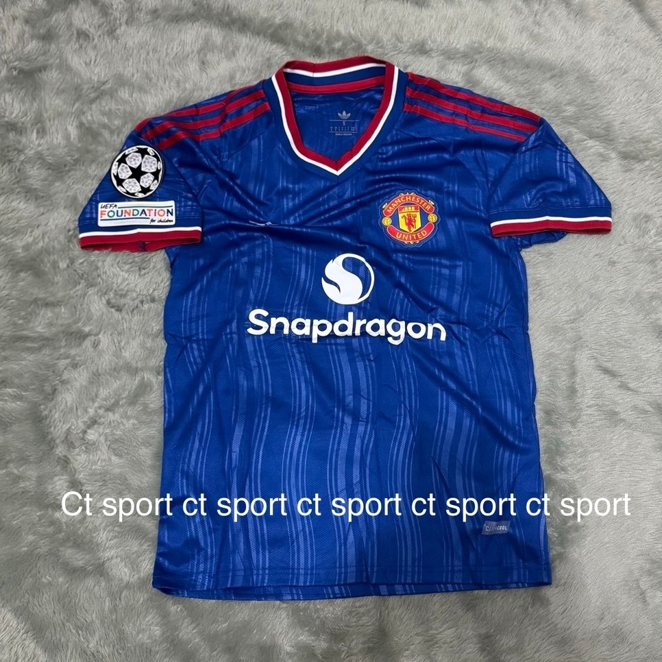 full patch ucL jersey mu away 2026/2027 premium baju bola king mu full patch champion