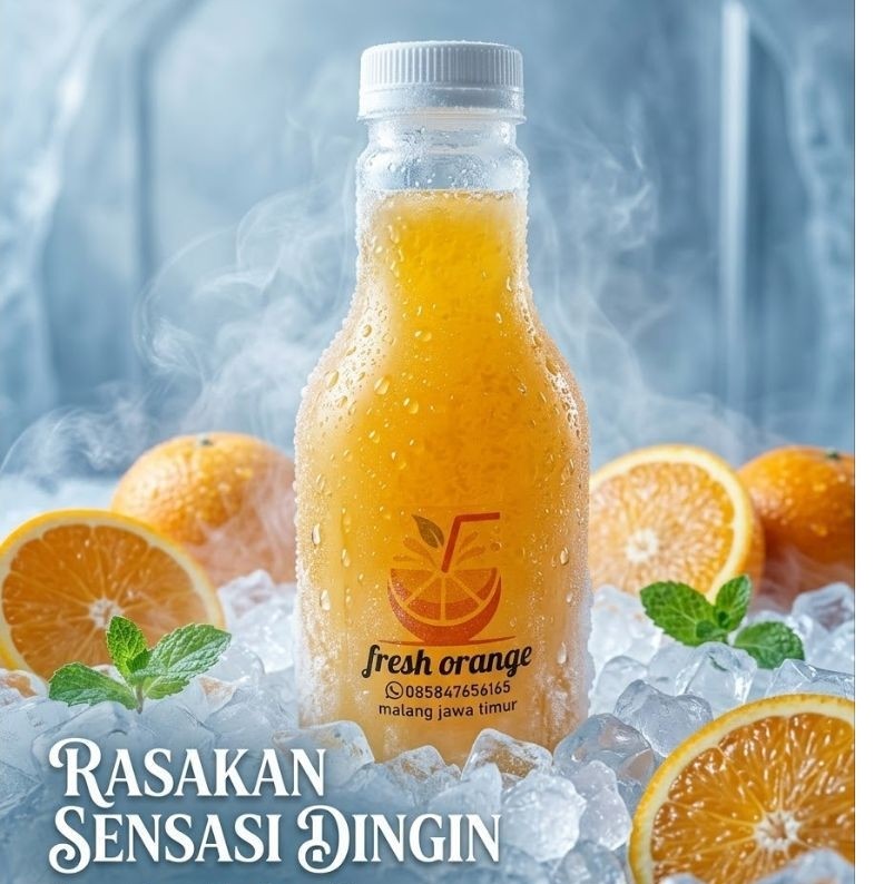 minuman jeruk peras murni