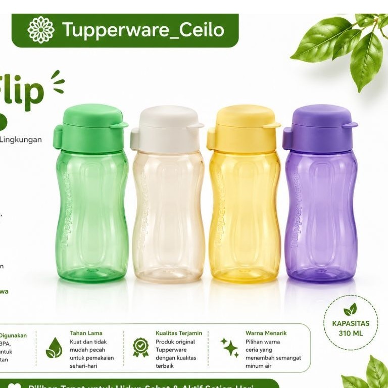 Botol bogel Tupperware 310 ml