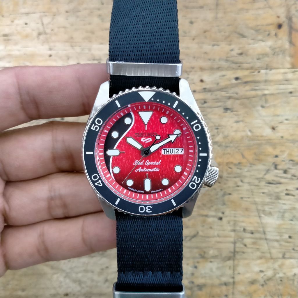 SEIKO BRYAN MAY AUTOMATIC STRAP KANVAS NILON 40 MM