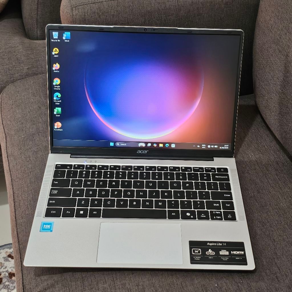 Laptop Acer Aspire Lite 14 Intel N100 RAM 8GB SSD 256GB GENERASI TERBARU