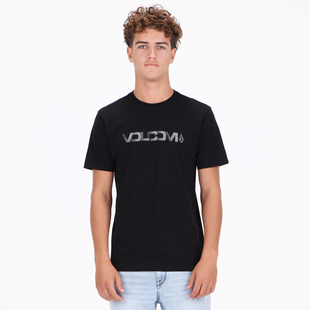 VOLCOM - MSF PEEKING EURO SHORT SLEEVE TEE BLACK