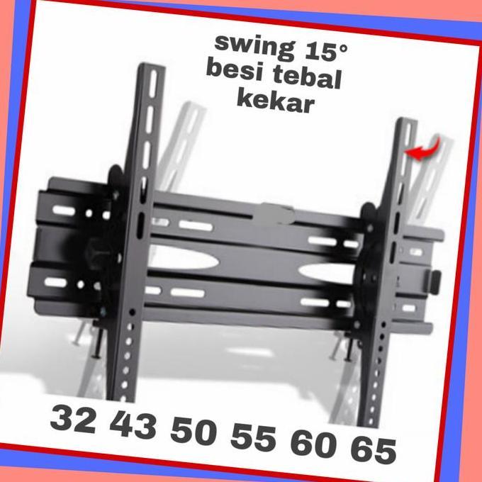 Bracket Tv 43 50 55 65 Inch Tv Sharp Samsung Sony Lg Coocaa Tcl Dll